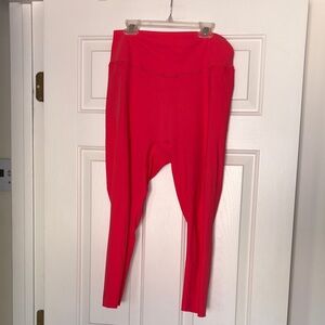 VSX Vibrant Hot Pink Coral Capri Leggings Pants XXL